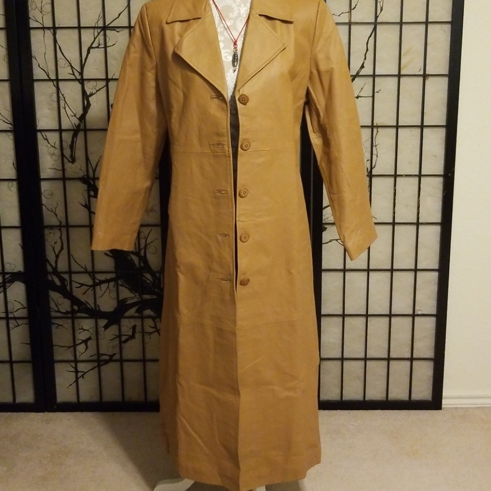 Leather coat
